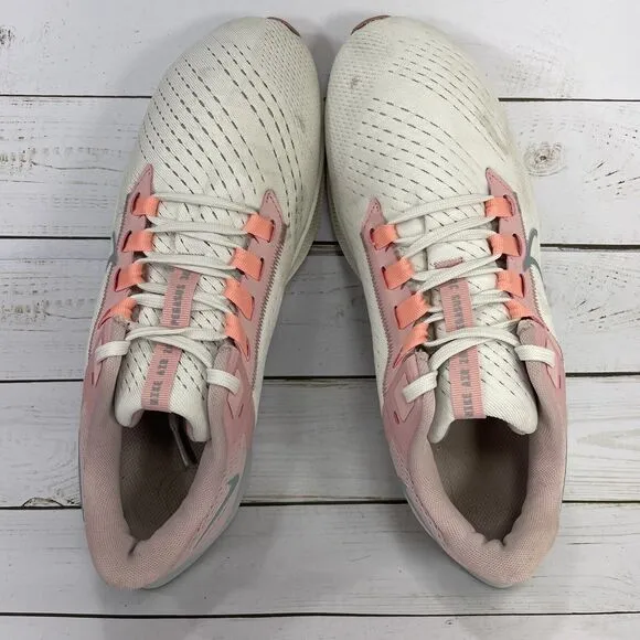 Nike Air Pegasus 38 Running Shoes Womens Size 9.5 White Pink Athletic Sneaker