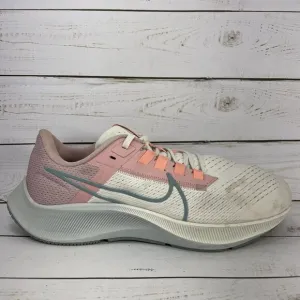Nike Air Pegasus 38 Running Shoes Womens Size 9.5 White Pink Athletic Sneaker