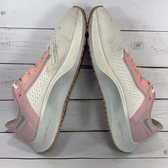 Nike Air Pegasus 38 Running Shoes Womens Size 9.5 White Pink Athletic Sneaker
