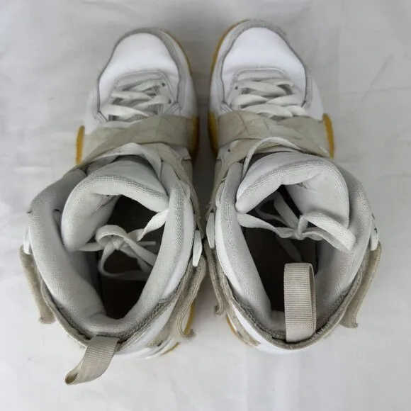 NIKE Air Raid Mens Sz 8 White Gum Sneakers Basketball 90s Style Shoes DJ5974-100