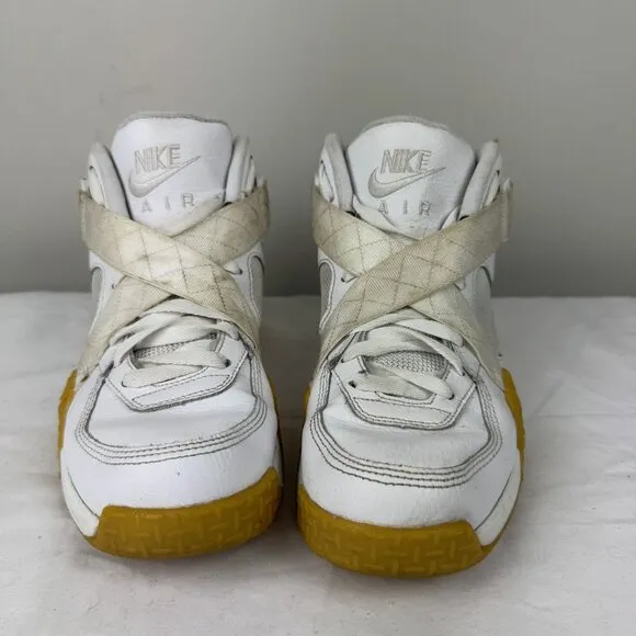 NIKE Air Raid Mens Sz 8 White Gum Sneakers Basketball 90s Style Shoes DJ5974-100