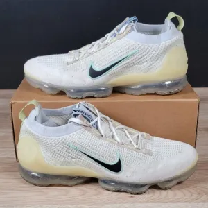 Nike Air Vapormax 2021 FK Shoes Mens Size 13 White Flyknit Running DQ7633-100