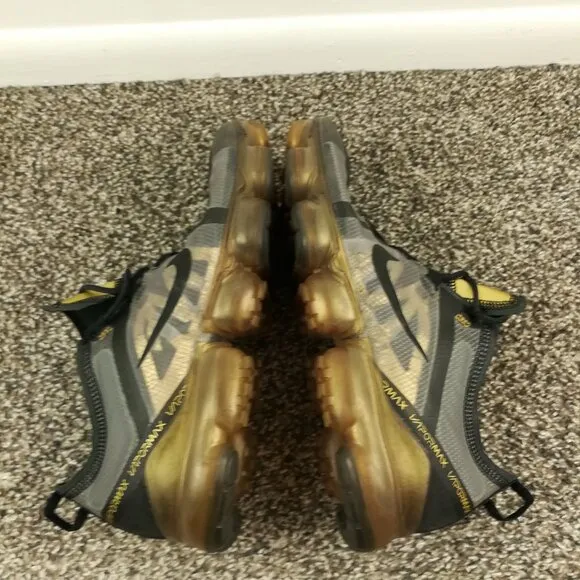 Nike Air VaporMax AR6631-002 Black Gold Running Shoes Sneakers Men's Size 10