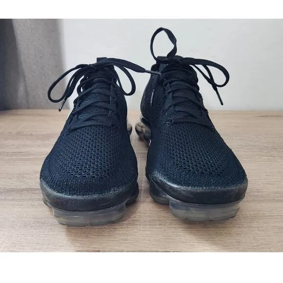 Nike Air VaporMax Flyknit 2 Men's 9.5 Shoes Black 942842-001 Running Sneakers