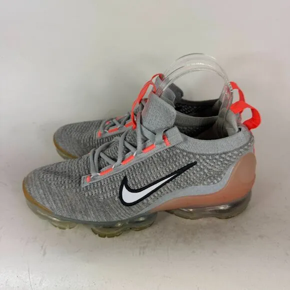 Nike Air Vapormax Grade School Athletic Sneakers Kids 6 Gray Flyknit Breathable