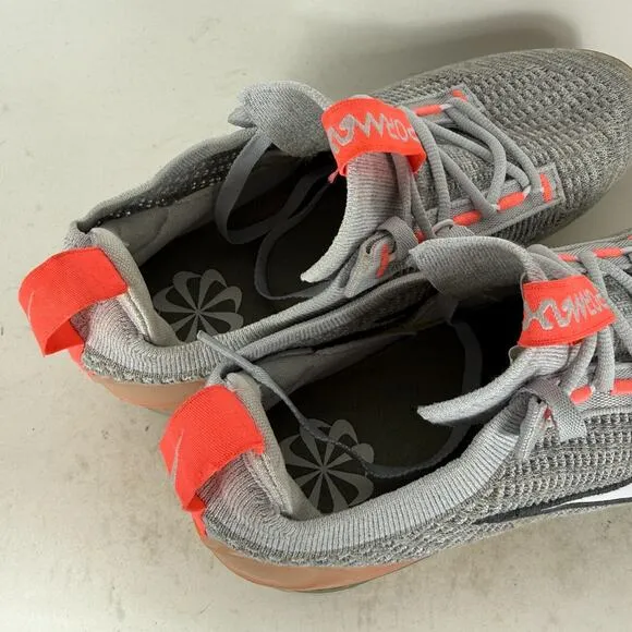 Nike Air Vapormax Grade School Athletic Sneakers Kids 6 Gray Flyknit Breathable