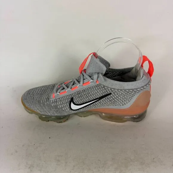 Nike Air Vapormax Grade School Athletic Sneakers Kids 6 Gray Flyknit Breathable