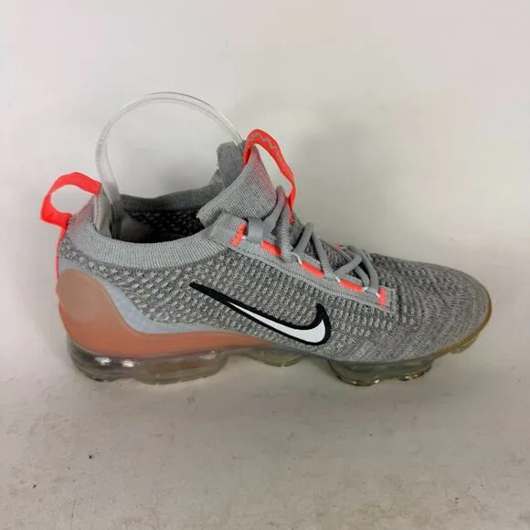 Nike Air Vapormax Grade School Athletic Sneakers Kids 6 Gray Flyknit Breathable