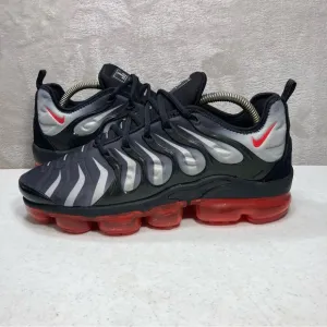 Nike Air Vapormax Plus Black Red Men's Shoes Running Sz 9.5 924453-319