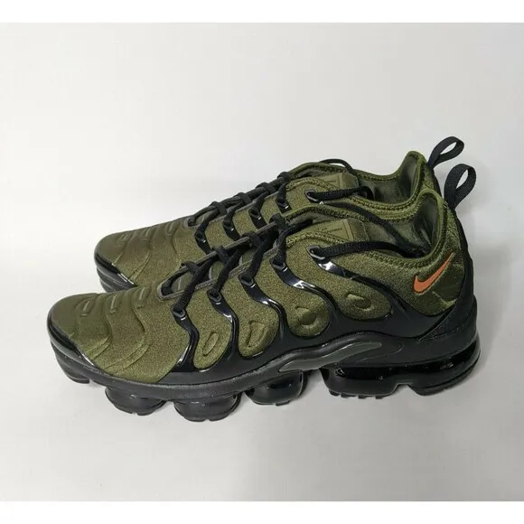 Nike Air VaporMax Plus Shoes Mens 14 Rough Green Black Running Sneakers Cushion