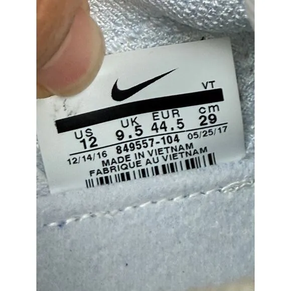 Nike Air Vapormax Running Shoes Explorer Light White Womens‎ 12 Mens 10.5 EUC