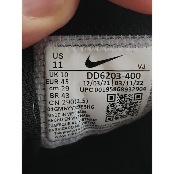Nike Air Winflo 9 Mens Running Shoes Obsidian Blue Marina Sz 11