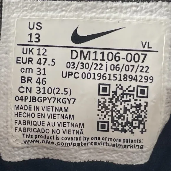 Nike Air Winflo 9 Shield Triple Black Mens Size 13 DM1106-007 Running Shoes