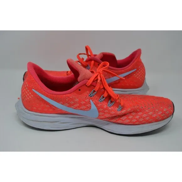 Nike Air Zoom Pegasus 35 942851-600 Mens 9.5 Sneakers Orange White Running Shoes
