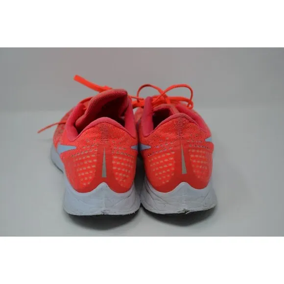 Nike Air Zoom Pegasus 35 942851-600 Mens 9.5 Sneakers Orange White Running Shoes