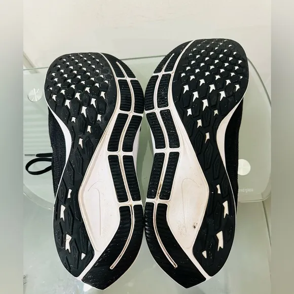 Nike Air Zoom Pegasus 36 (4E) Mens Running Shoes, Blac White AQ2205-001, Sz 15