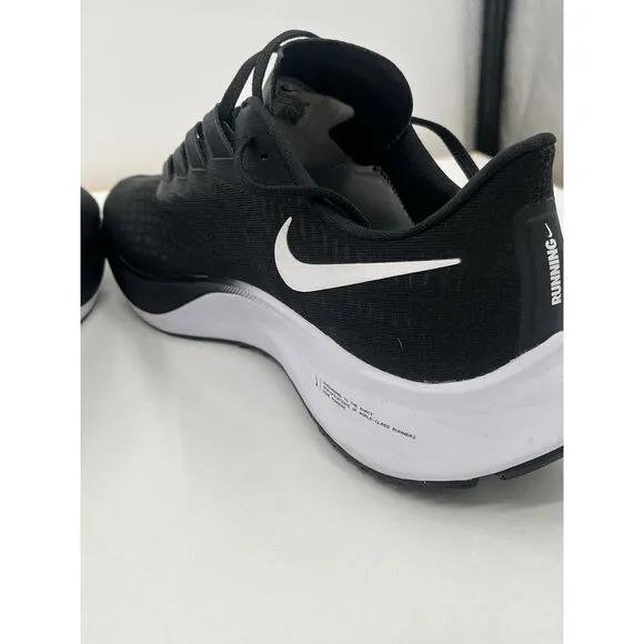 Nike‎ Air Zoom Pegasus 37 Running Shoes Men's Size 13 Black White BQ9646-009