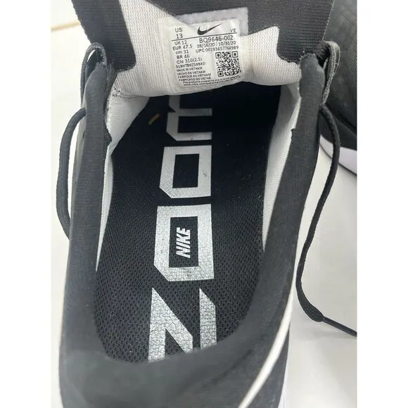 Nike‎ Air Zoom Pegasus 37 Running Shoes Men's Size 13 Black White BQ9646-009