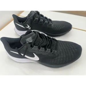 Nike‎ Air Zoom Pegasus 37 Running Shoes Men's Size 13 Black White BQ9646-009