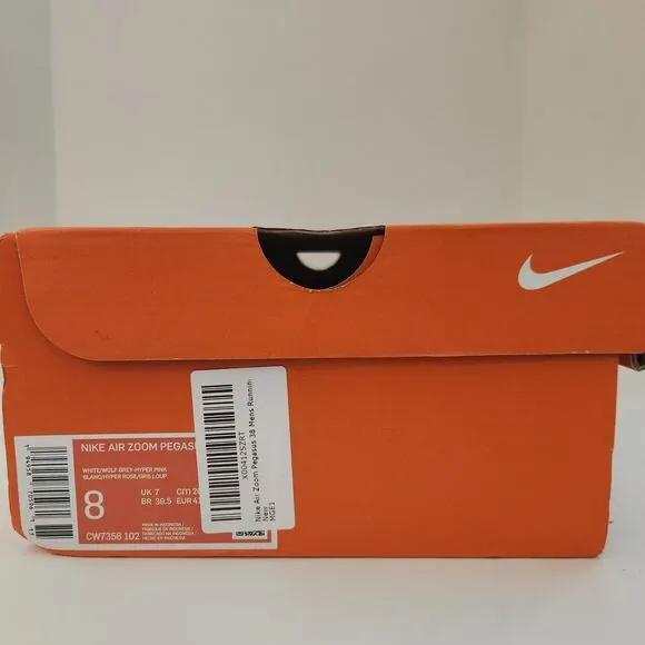 Nike Air Zoom Pegasus 38 Mens Running Shoes  US 8 EU 41, White Wolf Grey