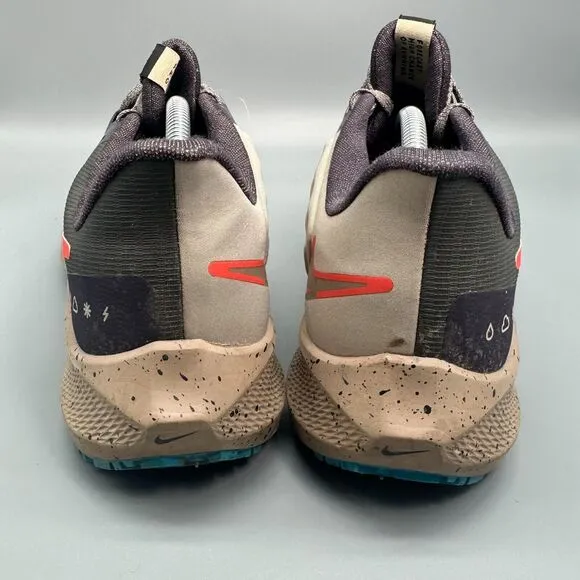 Nike Air Zoom Pegasus 39 Shield Men's 10.5 Brown Running Shoes Lace-Up Low Top