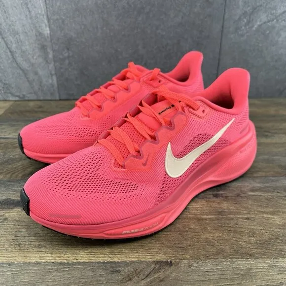 Nike Air Zoom Pegasus 41 Size 8 Womens Hot Punch Crimson Pink Running Shoes