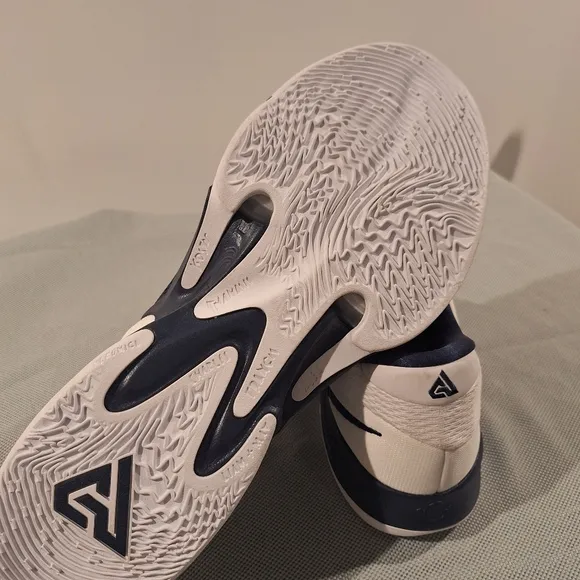 Nike Blue and White Athletic Shoes with Cushioned Midsole