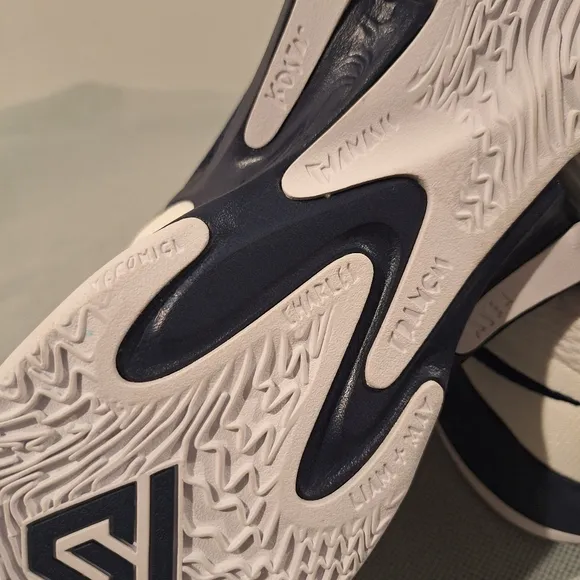 Nike Blue and White Athletic Shoes with Cushioned Midsole