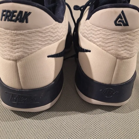 Nike Blue and White Athletic Shoes with Cushioned Midsole