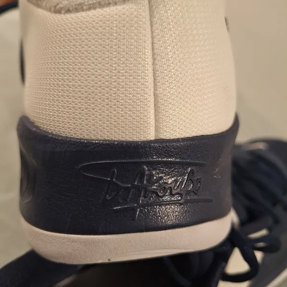 Nike Blue and White Athletic Shoes with Cushioned Midsole