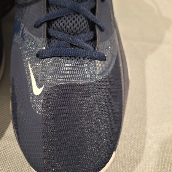 Nike Blue and White Athletic Shoes with Cushioned Midsole