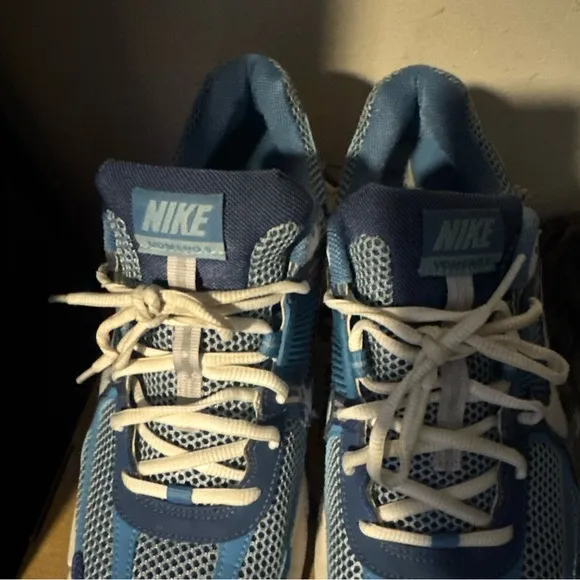 Nike Blue and White Running Shoes