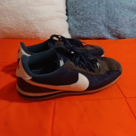 Nike Cortez Shoes Mens 12 Basic Nylon Obsidian Running 819720-411