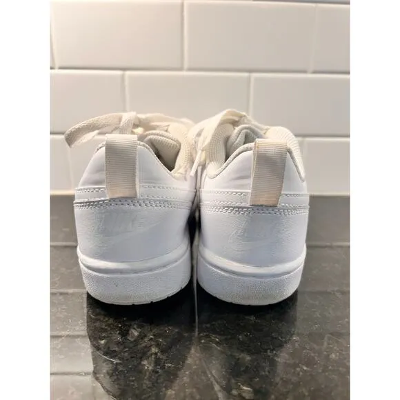 Nike Court Borough Low Triple Sneakers Shoes Athletic BQ5448-100 White Size 5Y