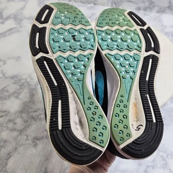 Nike Downshifter 7 Sneakers Running Shoes Womens Size 10 Black Blue Athletic