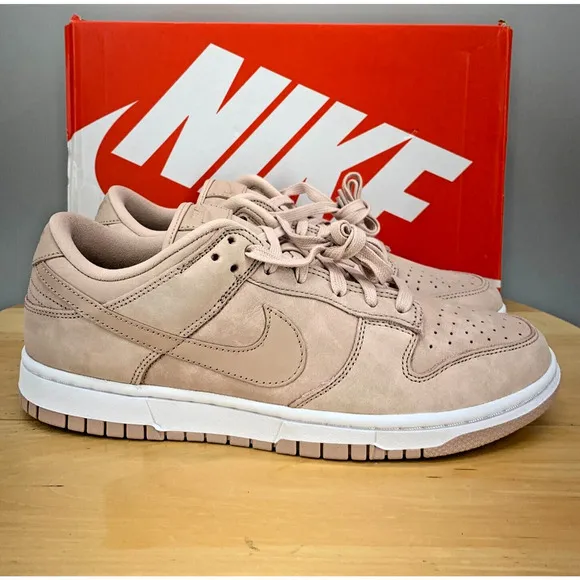 Nike Dunk Low PRM MF Women's Size 10 Shoes Pink Oxford Leather Sneakers NEW