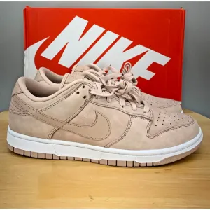 Nike Dunk Low PRM MF Women's Size 10 Shoes Pink Oxford Leather Sneakers NEW