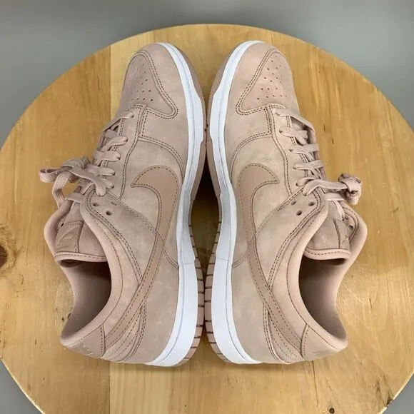 Nike Dunk Low PRM MF Women's Size 10 Shoes Pink Oxford Leather Sneakers NEW