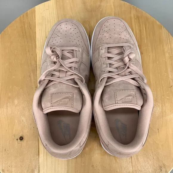 Nike Dunk Low PRM MF Women's Size 10 Shoes Pink Oxford Leather Sneakers NEW