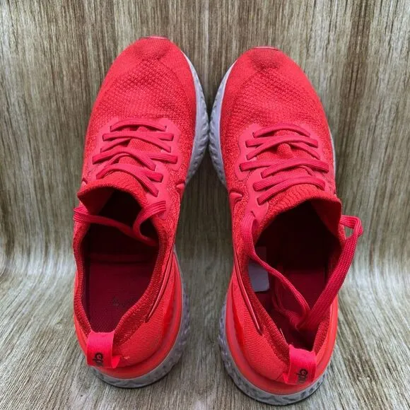 Nike Epic React Flyknit 2 Men's‎ Size 10 Chile Red Shoes Sneakers BQ8928-601