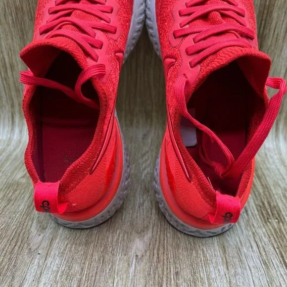Nike Epic React Flyknit 2 Men's‎ Size 10 Chile Red Shoes Sneakers BQ8928-601