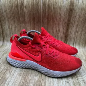 Nike Epic React Flyknit 2 Men's‎ Size 10 Chile Red Shoes Sneakers BQ8928-601
