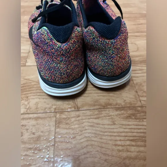 Nike Flyknit Lunar 3 Mens Size 13 Multicolor Athletic Running Shoes Sneakers