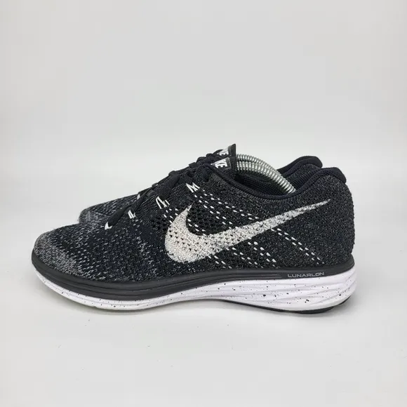 Nike Flyknit Lunar 3 'Oreo' Women's Running Shoes Size 6.5
