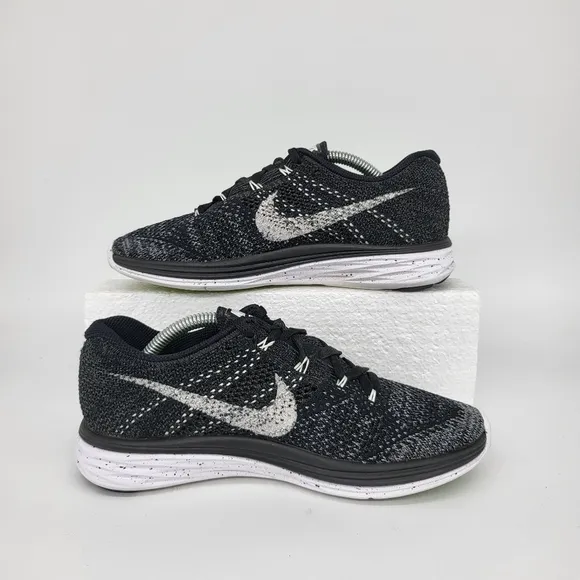Nike Flyknit Lunar 3 'Oreo' Women's Running Shoes Size 6.5