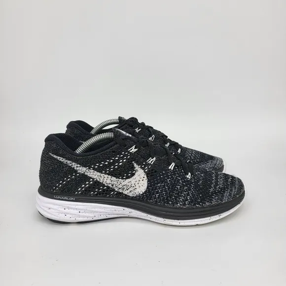 Nike Flyknit Lunar 3 'Oreo' Women's Running Shoes Size 6.5