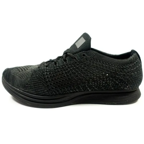 Nike Flyknit Racer Running Shoes - Men's Size 8 - Black