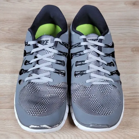 Nike Free 5.0 Shoes Mens Size 12 Gray White Athletic Running 603515-001