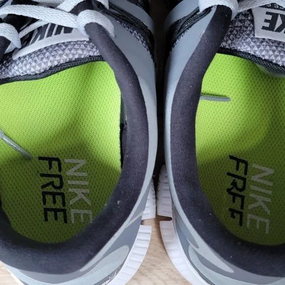 Nike Free 5.0 Shoes Mens Size 12 Gray White Athletic Running 603515-001