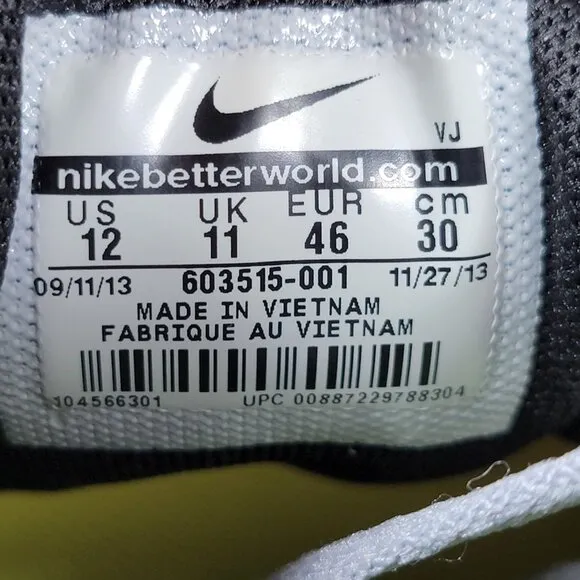 Nike Free 5.0 Shoes Mens Size 12 Gray White Athletic Running 603515-001